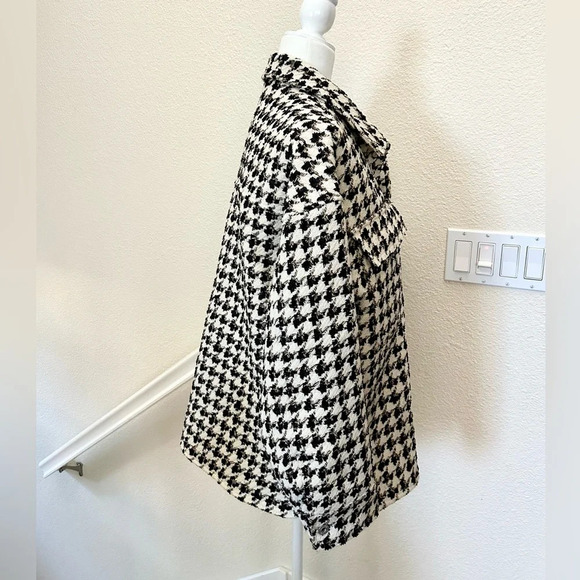 Goodboy Tweed Jacket Black & White fully lined one size like new - Picture 4 of 14